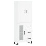 Tall white plywood sideboard 69.5x34x180 cm by vidaXL, Sideboards - Ref: Foro24-3195979, Price: 183,07 €, Discount: %