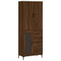 Tall oak brown plywood sideboard 69.5x34x180 cm by vidaXL, Sideboards - Ref: Foro24-3195962, Price: 166,91 €, Discount: %