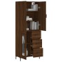 Tall oak brown plywood sideboard 69.5x34x180 cm by vidaXL, Sideboards - Ref: Foro24-3195962, Price: 166,91 €, Discount: %