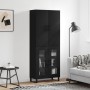 Aparador alto madera contrachapada negro 69,5x34x180 cm de vidaXL, Aparadores - Ref: Foro24-3195756, Precio: 191,24 €, Descue...