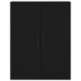 Tall black plywood sideboard 69.5x34x180 cm by vidaXL, Sideboards - Ref: Foro24-3195756, Price: 191,24 €, Discount: %