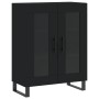 Tall black plywood sideboard 69.5x34x180 cm by vidaXL, Sideboards - Ref: Foro24-3195756, Price: 191,24 €, Discount: %