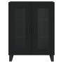 Aparador alto madera contrachapada negro 69,5x34x180 cm de vidaXL, Aparadores - Ref: Foro24-3195756, Precio: 191,24 €, Descue...