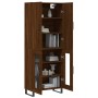 Tall brown oak plywood sideboard 69.5x34x180 cm by vidaXL, Sideboards - Ref: Foro24-3195762, Price: 168,01 €, Discount: %