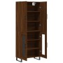 Tall brown oak plywood sideboard 69.5x34x180 cm by vidaXL, Sideboards - Ref: Foro24-3195762, Price: 168,01 €, Discount: %