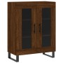 Tall brown oak plywood sideboard 69.5x34x180 cm by vidaXL, Sideboards - Ref: Foro24-3195762, Price: 168,01 €, Discount: %