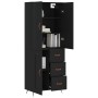 Tall black plywood sideboard 69.5x34x180 cm by vidaXL, Sideboards - Ref: Foro24-3195988, Price: 161,24 €, Discount: %