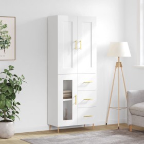 High glossy white plywood sideboard 69.5x34x180 cm by vidaXL, Sideboards - Ref: Foro24-3199931, Price: 168,99 €, Discount: %