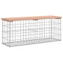 Gabion design garden bench Douglas fir wood 103x31.5x42cm by vidaXL, garden benches - Ref: Foro24-834351, Price: 91,63 €, Dis...