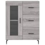 Aparador alto madera contrachapada gris sonoma 69,5x34x180 cm de vidaXL, Aparadores - Ref: Foro24-3195977, Precio: 169,68 €, ...