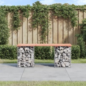 Gabion design garden bench Douglas fir wood 103x31x42 cm by vidaXL, garden benches - Ref: Foro24-834330, Price: 59,91 €, Disc...