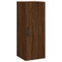 Aparador alto madera contrachapada roble marrón 34,5x34x180 cm de vidaXL, Aparadores - Ref: Foro24-3198880, Precio: 116,99 €,...