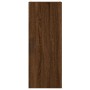 Aparador alto madera contrachapada roble marrón 34,5x34x180 cm de vidaXL, Aparadores - Ref: Foro24-3198880, Precio: 116,99 €,...