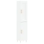 Tall white plywood sideboard 34.5x34x180 cm by vidaXL, Sideboards - Ref: Foro24-3200121, Price: 103,09 €, Discount: %