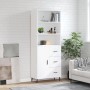 Aparador alto madera contrachapada blanco 69,5x34x180 cm de vidaXL, Aparadores - Ref: Foro24-3189461, Precio: 159,47 €, Descu...