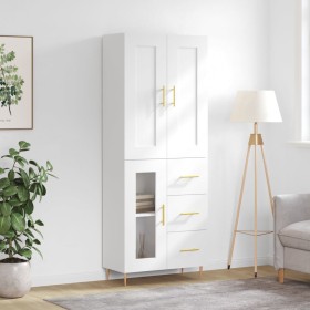 Tall white plywood sideboard 69.5x34x180 cm by vidaXL, Sideboards - Ref: Foro24-3199929, Price: 173,42 €, Discount: %