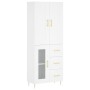 Aparador alto madera contrachapada blanco 69,5x34x180 cm de vidaXL, Aparadores - Ref: Foro24-3199929, Precio: 180,98 €, Descu...