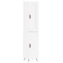 Aparador alto madera contrachapada blanco 34,5x34x180 cm de vidaXL, Aparadores - Ref: Foro24-3200105, Precio: 100,47 €, Descu...