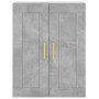 Aparador alto madera contrachapada gris hormigón 69,5x34x180 cm de vidaXL, Aparadores - Ref: Foro24-3199933, Precio: 151,99 €...