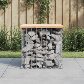 Gabion design garden bench solid pine wood 43x44x42 cm by vidaXL, garden benches - Ref: Foro24-834335, Price: 28,99 €, Discou...