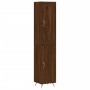 Aparador alto madera contrachapada roble marrón 34,5x34x180 cm de vidaXL, Aparadores - Ref: Foro24-3200112, Precio: 104,88 €,...