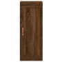 Aparador alto madera contrachapada roble marrón 34,5x34x180 cm de vidaXL, Aparadores - Ref: Foro24-3200112, Precio: 104,88 €,...