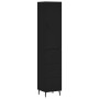 Aparador de madera contrachapada negro 34,5x34x180 cm de vidaXL, Aparadores - Ref: Foro24-3198866, Precio: 117,99 €, Descuent...