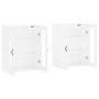 Wall cabinets 2 pcs glossy white engineered wood by vidaXL, Sideboards - Ref: Foro24-3197915, Price: 170,43 €, Discount: %