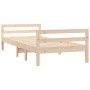 Estructura de cama madera maciza de pino 90x190 cm de vidaXL, Camas y somieres - Ref: Foro24-821634, Precio: 115,78 €, Descue...