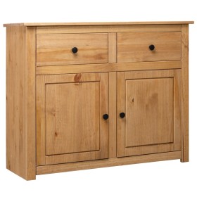 Panama style solid pine wood sideboard 93x40x80 cm by vidaXL, Sideboards - Ref: Foro24-282697, Price: 190,68 €, Discount: %