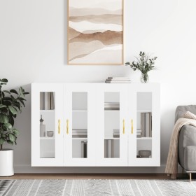 Wall cabinets 2 pcs white engineered wood by vidaXL, Sideboards - Ref: Foro24-3197921, Price: 207,99 €, Discount: %