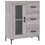 High sideboard sonoma gray plywood 69.5x34x180 cm by vidaXL, Sideboards - Ref: Foro24-3199943, Price: 162,99 €, Discount: %