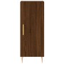 Aparador alto madera contrachapada roble marrón 34,5x34x180 cm de vidaXL, Aparadores - Ref: Foro24-3200128, Precio: 93,29 €, ...