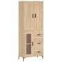 High oak-colored plywood sideboard 69.5x34x180 cm by vidaXL, Sideboards - Ref: Foro24-3199940, Price: 157,38 €, Discount: %