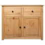 Panama style solid pine wood sideboard 93x40x80 cm by vidaXL, Sideboards - Ref: Foro24-282697, Price: 189,74 €, Discount: %