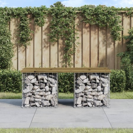 Gartenbank Design Gabionen imprägniertes Kiefernholz 103x44x42cm von vidaXL, Gartenbänke - Ref: Foro24-834340, Preis: 54,99 €...