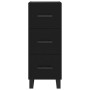 Aparador de madera contrachapada negro 34,5x34x180 cm de vidaXL, Aparadores - Ref: Foro24-3198874, Precio: 138,42 €, Descuent...