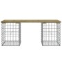 Gabion design garden bench impregnated pine wood 103x31x42cm by vidaXL, garden benches - Ref: Foro24-834331, Price: 59,54 €, ...