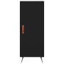 Aparador de madera contrachapada negro 34,5x34x180 cm de vidaXL, Aparadores - Ref: Foro24-3200106, Precio: 105,20 €, Descuent...