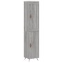 Tall Sonoma gray plywood sideboard 34.5x34x180 cm by vidaXL, Sideboards - Ref: Foro24-3200111, Price: 101,06 €, Discount: %