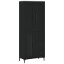 Tall black plywood sideboard 69.5x34x180 cm by vidaXL, Sideboards - Ref: Foro24-3199938, Price: 162,32 €, Discount: %