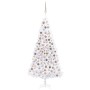 Árbol de Navidad artificial con luces LED y bolas blanco 300 cm de vidaXL, Arboles de navidad - Ref: Foro24-3077837, Precio: ...