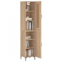 Sonoma oak plywood sideboard 34.5x34x180 cm by vidaXL, Sideboards - Ref: Foro24-3200132, Price: 97,08 €, Discount: %