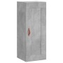 Aparador de madera contrachapada gris hormigón 34,5x34x180 cm de vidaXL, Aparadores - Ref: Foro24-3200109, Precio: 95,99 €, D...