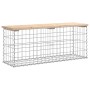 Gabion design garden bench solid pine wood 103x31.5x42 cm by vidaXL, garden benches - Ref: Foro24-834350, Price: 82,63 €, Dis...