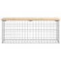 Gabion design garden bench solid pine wood 103x31.5x42 cm by vidaXL, garden benches - Ref: Foro24-834350, Price: 82,63 €, Dis...