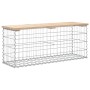 Gabion design garden bench solid pine wood 103x31.5x42 cm by vidaXL, garden benches - Ref: Foro24-834350, Price: 82,63 €, Dis...