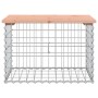 Garden bench design with gabions, made of Douglas fir wood, 63x44x42cm. by vidaXL, garden benches - Ref: Foro24-834354, Price...