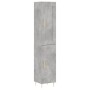 Aparador de madera contrachapada gris hormigón 34,5x34x180 cm de vidaXL, Aparadores - Ref: Foro24-3200125, Precio: 87,68 €, D...