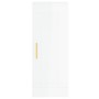 Aparador alto madera contrachapada blanco brillo 34,5x34x180 cm de vidaXL, Aparadores - Ref: Foro24-3200123, Precio: 114,67 €...